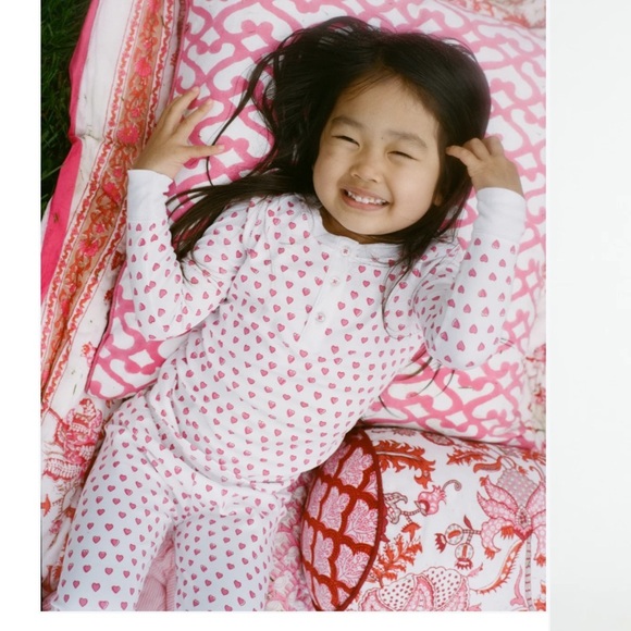 ROLLER RABBIT- Kids Hearts Pajamas size 8 - Picture 3 of 5